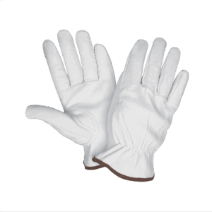 Gte. Driver Piel de cabra Premium Pulgar Keystone, Blanco