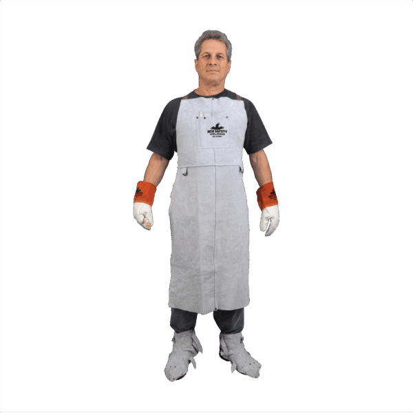 Mandil de Cuero de res cocido con kevlar