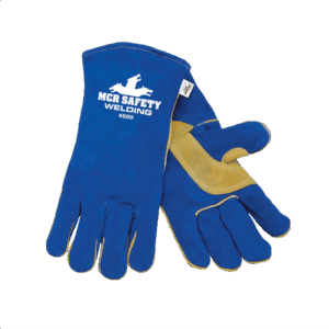 Gte WELDING, carnaza de res, forro, cosido kevlar®, azul