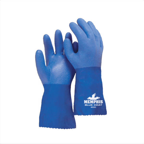 Gte BLUE COAT, triple capa de PVC, Guantelete 12"
