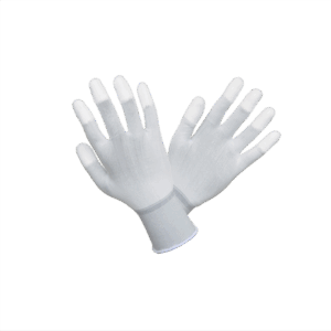 Gte Poliéster blanco con PU blanco en puntas