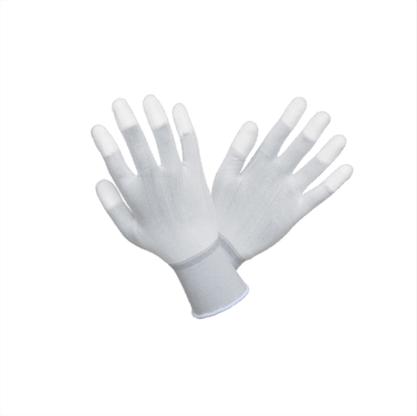 Gte Poliéster blanco con PU blanco en puntas