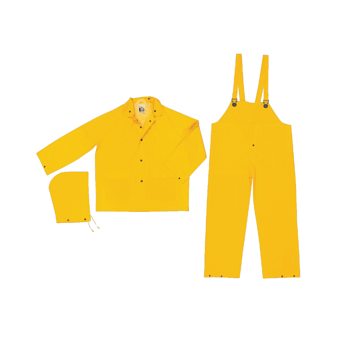 Impermeable Classic PVC/Poli .32mm 3 Pz Amarillo