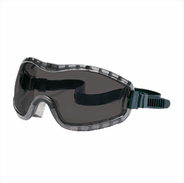 Goggle STRYKER, Lente gris, montura PVC, goma, anti-empaño