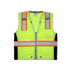 Chaleco Luminator, Clase 2 Lima, Plata/Naranja
