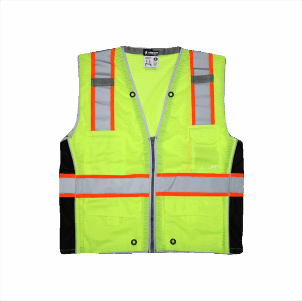 Chaleco Luminator, Clase 2 Lima, Plata/Naranja