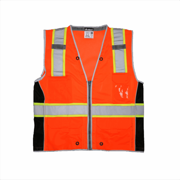 Chaleco LUMINATOR,clase 2,Naranja C/cintas reflectivas, NG