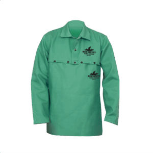 Camisola de algodón retardante a la flama espalda abierta