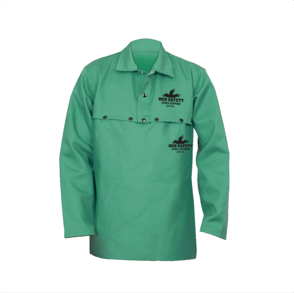 Camisola de algodón retardante a la flama espalda abierta