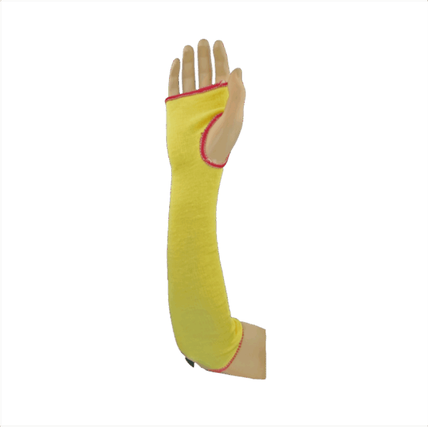 Manga Kevlar/Algodón 7 Ga, 18", ran pulgar, velcro, Amarillo