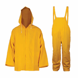 JUEGO IMPERMEABLE DOS PIEZAS DE POLIESTER Y PVC