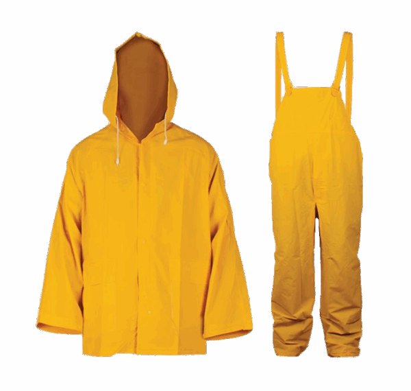 JUEGO IMPERMEABLE DOS PIEZAS DE POLIESTER Y PVC