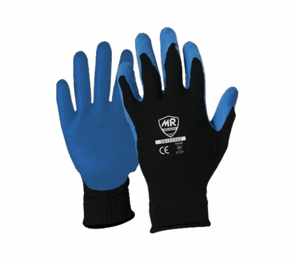 GUANTE POLIEST NGR PMA LATEX AZ-NR