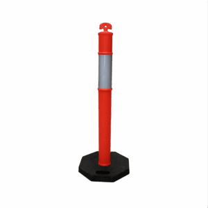 POSTE DELIMITADOR CON BASE DE HULE