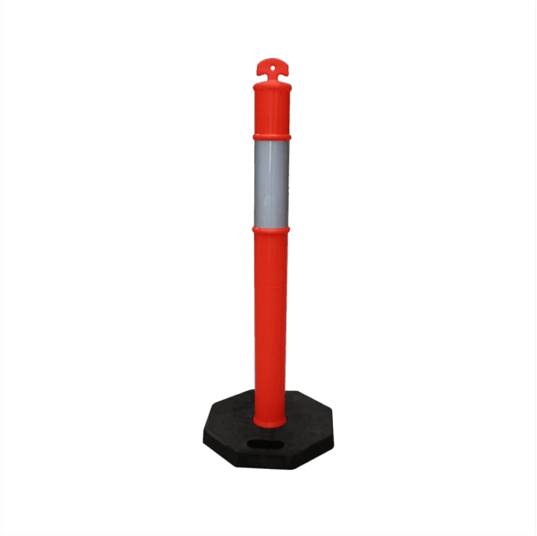 POSTE DELIMITADOR CON BASE DE HULE