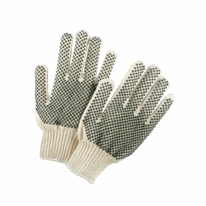 Gte. 70/30 algodón/poly nat pesado Br PVC- dot 2 lados