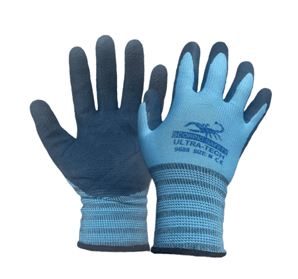 GUANTE ULTRATECH NILON LATEX AZUL